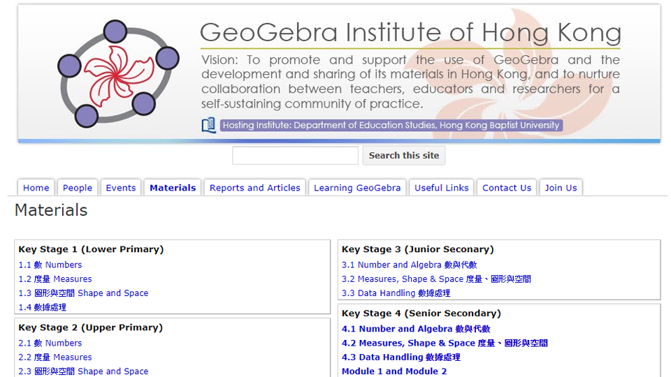 GeoGebra Institute of Hong Kong