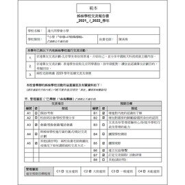 姊妹學校交流報告書 2021-2022